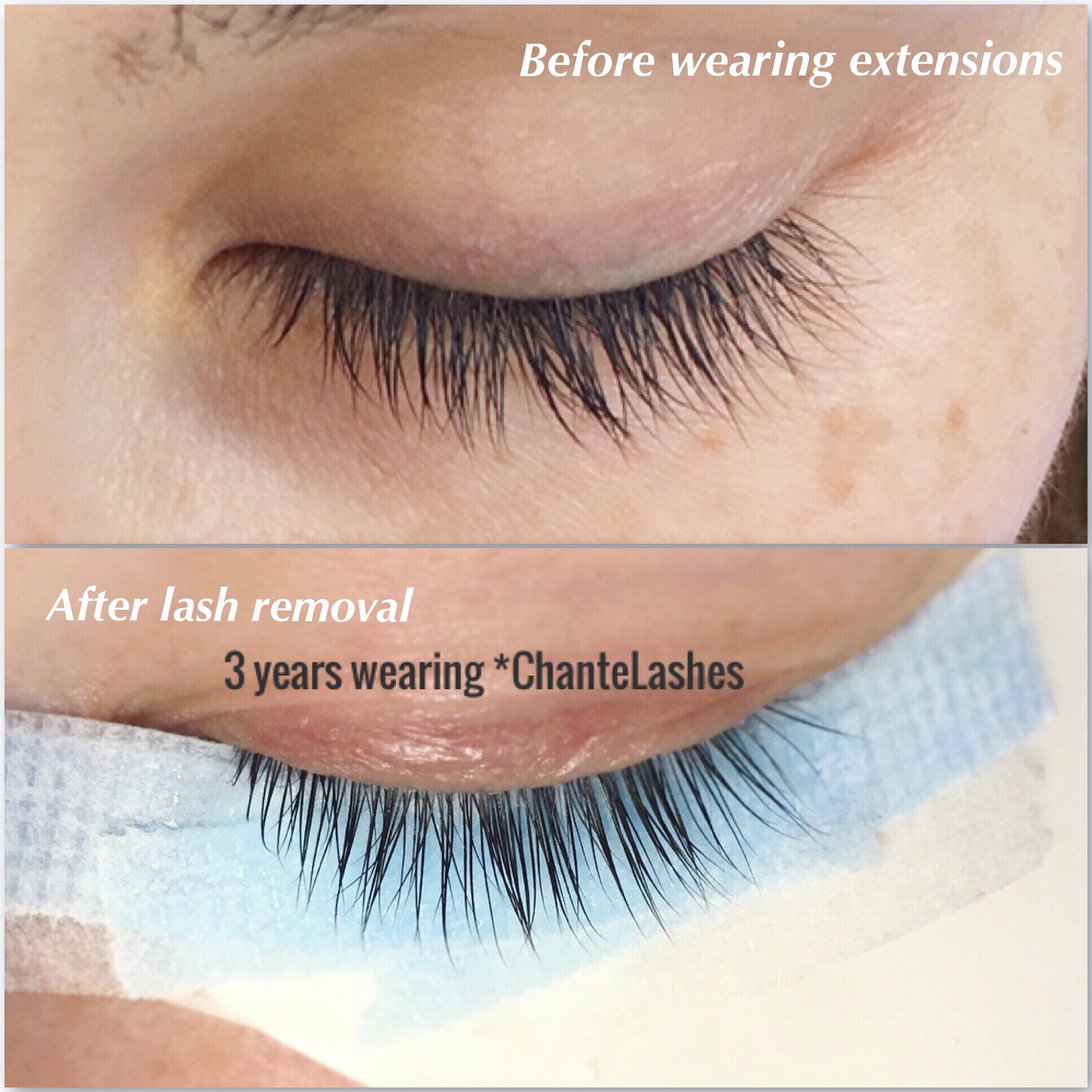 eyelashes after extensions